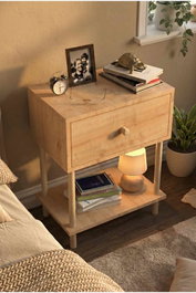 Hanah Home Mesita de noche Peka-0002 Sapphire Oak
